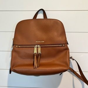 Brown leather Michael Kors Backpack purse